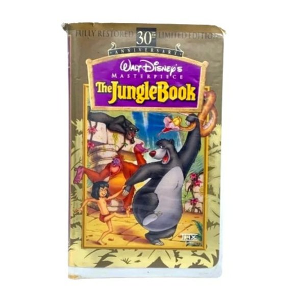WALT DISNEY'S MASTERPIECE COLLECTION "THE JUNGLE BOOK" VHS - Picture 1 of 4